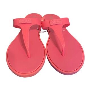 Juicy Couture Pink Thong Beach Vacation Y2k Flip Flop Sandals sz 9
